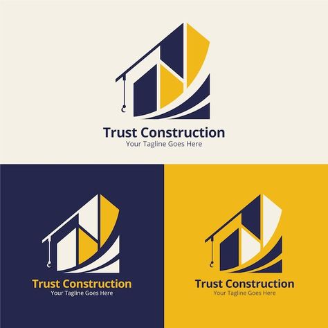 Free vector construction logo design | Free Vector #Freepik #freevector #construction-logo #industry-logo #personal-logo #logo Construction Logo Design Graphics, Construction Logo Design Ideas, Builder Logo, Logo Foto, Construction Logo Design, Architectural Logo, Industry Logo, Construction Logo, Brand Kit