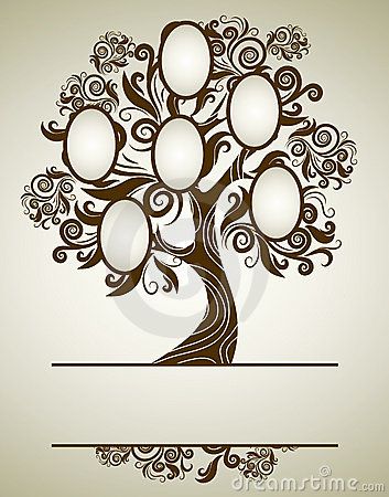 Vector Family Tree Design With Frames Royalty Free Stock Image - Image: 16066316 Family Tree Background, Family Tree Drawing, Family Tree Clipart, Family Tree Picture Frames, Family Tree With Pictures, Illustration Family, Family Tree Designs, Text Illustration, Family Tree Art