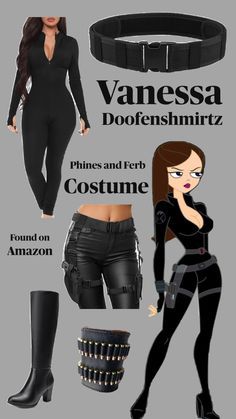 Doofenshmirtz Costume, Vanessa Doofenshmirtz, Halloween Costumes For Brunettes, Teenage Halloween Costumes, Spirit Halloween Costumes, Character Halloween Costumes, Phineas E Ferb, Cute Group Halloween Costumes, Classy Halloween Costumes