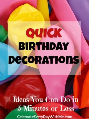 Quick Party Decorations Simple, Last Minute Decorations Birthday, Fast And Easy Birthday Decorations, Affordable Birthday Decorations, How To Decorate For A Birthday, Quick Bday Decor, Last Minute Birthday Decorations Diy, Simple Easy Birthday Decorations At Home, Diy Easy Birthday Decorations