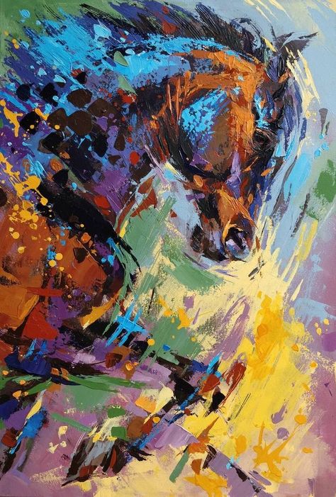 Abstract Animal Painting, Abstract Horse Art, Horse Polo, Horse Canvas Painting, Abstract Horse Painting, Horse Oil Painting, Painting Horse, Polo Horse, Art Realism