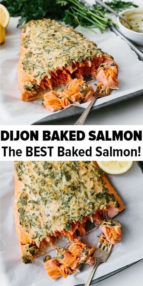 Easy Baked Salmon Recipes, Healthy Dinner Recipe, Easy Salmon Recipes, Easy Baked Salmon, Baked Salmon Recipes, Salmon Dishes, Fish Dinner, Idee Pasto Sano, Mahi Mahi