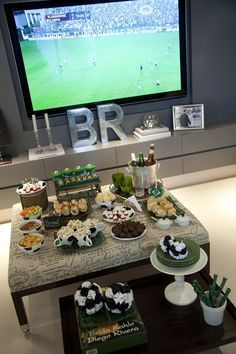 A World Cup Bachelor Party Theme Party Snacks Ideas, Bachelor Party Themes, Football Watch Party, America Party, Party Drinks Alcohol, Brazil World Cup, Soccer Theme, Football Theme Party, Snacks Ideas