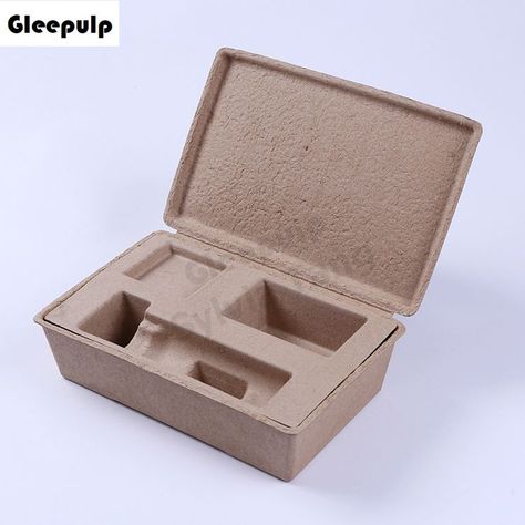 Paper pulp molded packaging box, thermoformed by mold. Can be molded to different size shape. Contact Sylvia Tang :sales02@eco-bagasse.com Eco Package, Pulp Packaging, Skincare Package, Green Packaging, Minimalist Packaging, Set Packaging, Toy Packaging, Paper Pulp, Cosmetic Packaging Design