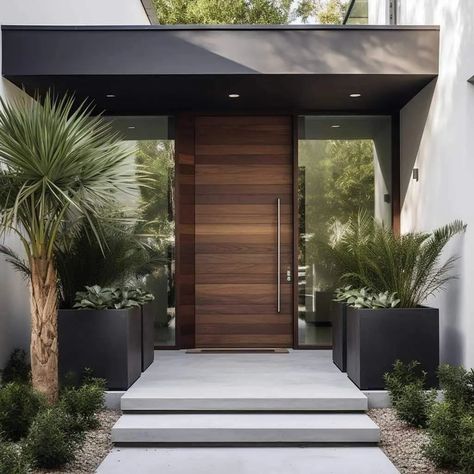 Door Designs ✨️ #door #doors #doordesigns #doordesigns #woodendoor #homedesignsdworld #fypシ゚viralシ2024fyp #explorepage #reelkrofeelkro #foodreview #eatingchallenge #dietfood #sonambajwa #ishankishan Modern Front Entrance Ideas, Front Porch Design Entrance, Front Door Entrance Exterior, Front Entrance Exterior, Entrance Doors Modern, House Entrance Design, House Entrance Doors, Modern Front Porches, Modern Front Porch