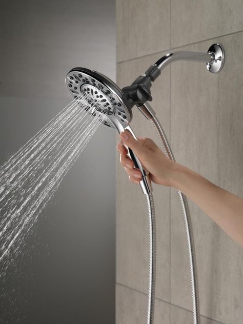 Detachable Shower Head, Shower Together, Luxurious Showers, Dual Shower Heads, Chrome Fixtures, Tub Cleaner, Shower Units, Delta Faucets, Handheld Shower Head