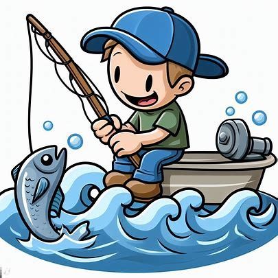 single fishing cartoon cclipart images - Pencipta Imej daripada Microsoft Designer Fishing Cartoon, English Fun, Stone Pictures, Animated Gifs, Rock Art, Images Photos, Bing Images, Ideas Para, High Quality Images