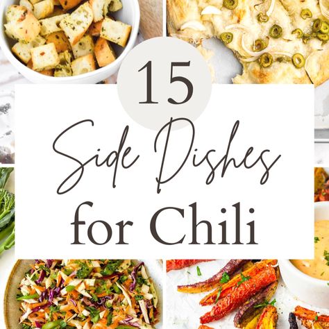 Chili Cook Off Appetizers, Bread For Chili Recipe, Chili Themed Party Food Ideas, Chili Bar Appetizers, Apps That Go With Chili, Chili Ideas Parties, Best Salad To Go With Chili, Chili Party Appetizers, Best Chili Sides