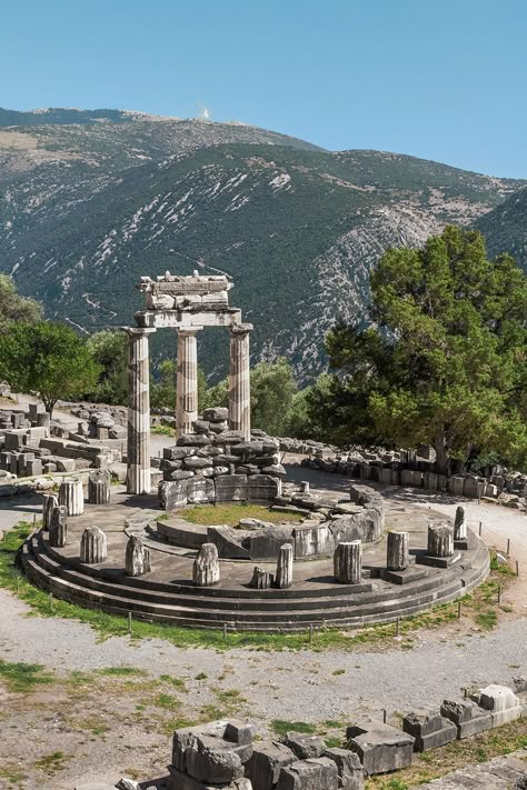 Greek Nature, Ancient Greece Ruins, Ancient Greek Ruins, Ancient Greece Aesthetic Architecture, Greek Ruins Aesthetic, Greece Ruins, Ancient Ruins Aesthetic, Greek Ruins, Roman Ruins