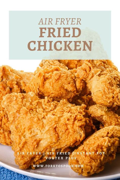 Fried Drumstick Chicken Recipes Air Fryer, Ninja Fried Chicken, Fried Chicken Recipe Air Fryer Without Buttermilk, Homemade Fried Chicken Air Fryer, Frying Chicken In Air Fryer, Air Fryer Chicken Fried Chicken Easy, Kfc Air Fried Chicken Recipe, Crispy Fried Chicken In Air Fryer, Fried Chicken In An Air Fryer