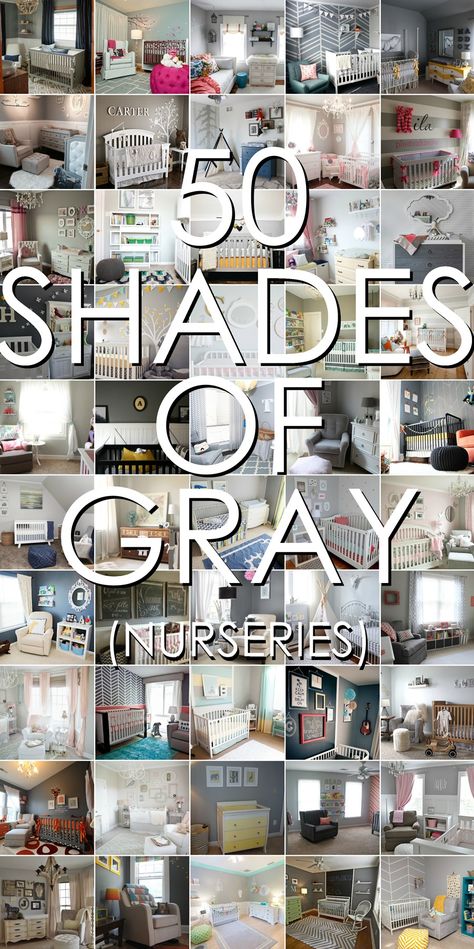 50 Gray Nurseries that we just LOVE | Project Nursery Gray Nurseries, Fifty Shades Of Gray, Gray Nursery, Babies Room, Gray Paint, Grey Nursery, Neutral Nursery, Shades Of Gray, Project Nursery