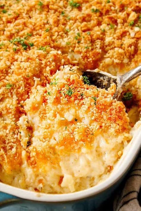 Hash Brown Casserole Recipes, Hashbrown Casserole Easy, Hashbrown Casserole Recipe, Cheesy Hashbrown Casserole, Au Gratin Potato Recipes, Au Gratin Recipes, Canned Soup, Hashbrown Casserole, Carlsbad Cravings