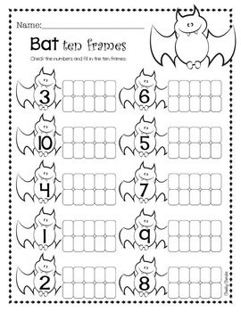 Halloween Activity - Ten Frame Counting Halloween Activity, No David Activities, No David, Halloween Math Activities, Missing Addend, Halloween Kindergarten, Image Halloween, Fall Kindergarten, Halloween Classroom