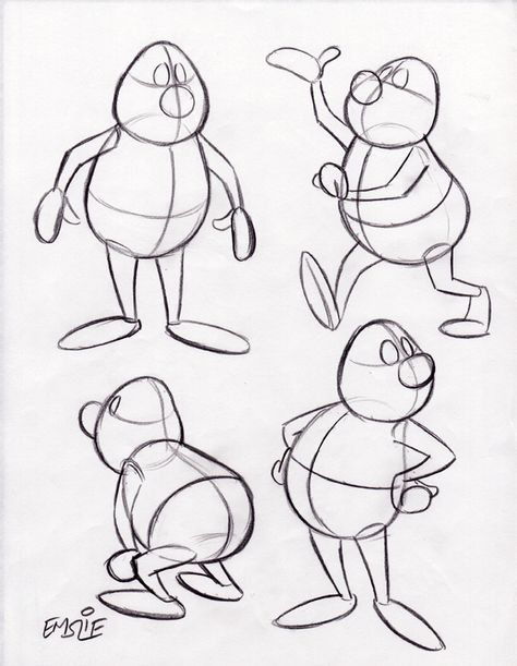 The Cartoon Cave: Cartoon Construction 101 Character Construction, Cartoon Inspiration, Cartoon Body, Drawing Cartoon Faces, Cartoon Style Drawing, Art Of Animation, Animation Sketches, Drawing Cartoon Characters, Character Design Sketches