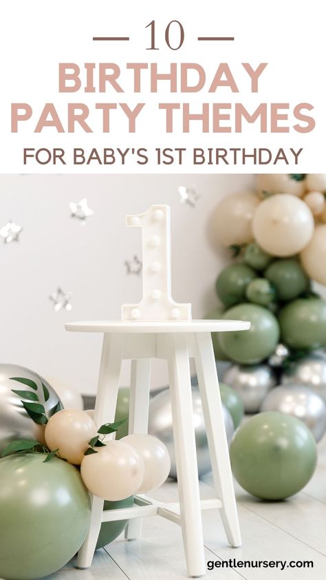 Looking for ideas for your baby's first birthday party? These adorable birthday party theme ideas are sure to give you lots of good inspiration for all your party planning! parenting, 1st birthday party ideas, 1st birthday party themes Kids Birthday Party Theme Ideas, 1 Year Baby Birthday Decoration, 1 Year Birthday Ideas, 1st Year Birthday Decoration Ideas, Baby Party Ideas 1st, 1year Birthday Decorations, 1year Birthday Ideas, Birthday Theme For Boys 1st, One Year Birthday Decoration Ideas