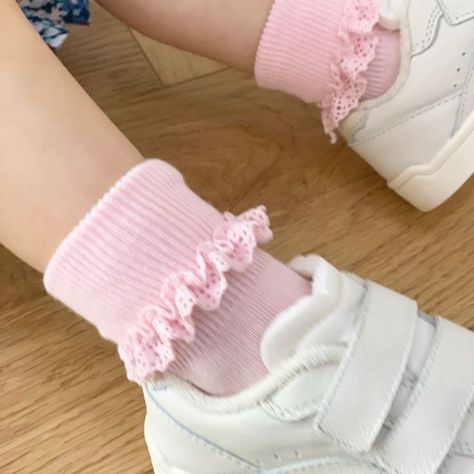 Frilly Socks, The Cardigans, Toddler Socks, Pink Socks, Foto Ideas Instagram, Baby And Toddler, Pink Lemonade, Pink Princess, Soft Girl