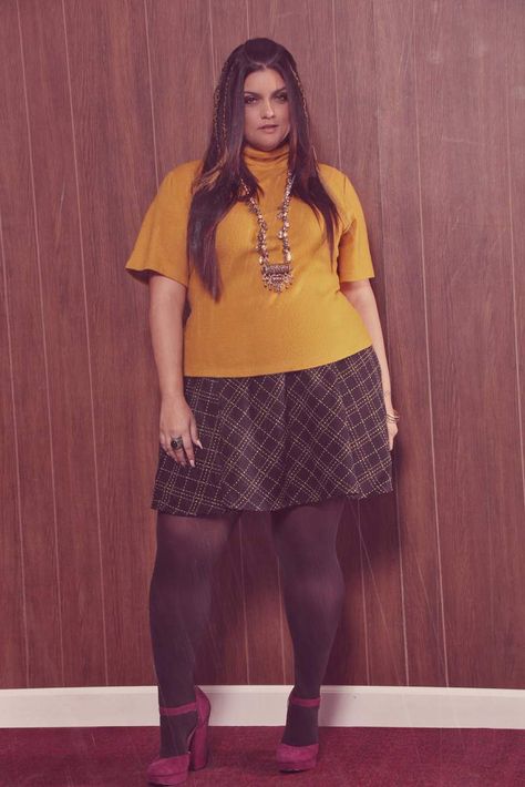 Taking It Back to the 70s with the Jibri Fall 2015 Collection on TheCurvyFashionista.com #TCFStyle 70s Plus Size Fashion, Plus Size 70s Fashion, Back To The 70s, 70s Inspired Outfits, 60s 70s Fashion, Outfits 70s, Fashion 70s, Plus Size Fall Fashion, 70s Inspired Fashion