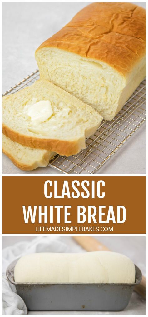 Fluffy White Bread Recipe, Easy White Bread Recipe, Giada At Home, Life Made Simple, Homemade White Bread, White Bread Recipe, Cloud Bread, Sandwich Bread, Bread Recipes Homemade