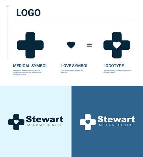 Stewart medical centre web design & brand identity Modern Healthcare Branding, Healthcare Branding Design, Medical Center Logo, Healthcare Branding, Healthcare Logo, Design Brand Identity, Medical Symbols, Web Design Graphic, Medical Logo