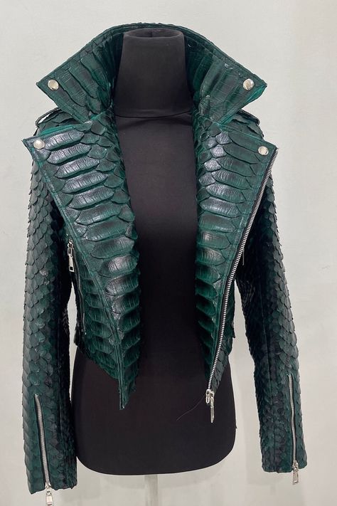 This Womens Jackets & Coats item by BlpHandcraftAtelier has 22 favorites from Etsy shoppers. Ships from Indonesia. Listed on Jun 5, 2023 Couture Leather Jacket, Luxury Leather Jacket, Dragon Inspired Outfits, Leather Jacket Design, Dragon Outfit, Dragon Clothes, Crocodile Jacket, Dragon Jacket, King Dragon