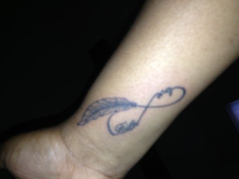 Imani means faith, which whom I will love for infinity !!!! Symbol Tattoo, Symbol Tattoos, Symbolic Tattoos, Tattoo Images, Infinity Tattoo, Jesus Fish Tattoo, Tattoos