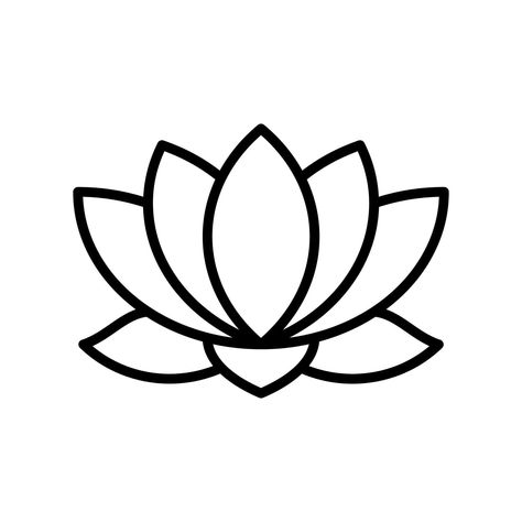 lotus flower vector icon Lotus Template Printable, Lotus Flower Template Printable, Lotus Template, Lotus Stencil, Lotus Flower Vector, Lotus Clipart, Lotus Graphic, Art Auction Projects, Lotus Image