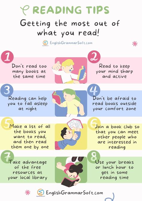 Reading Tips: Getting The Most Out of What You Read Reading Benefits, Social Media Books, Reading Boards, How To Read More, English Teaching Resources, Interactive Reading, Reading Motivation, Reading Help, Learn New Things