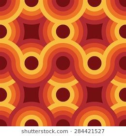 Seamless geometric vintage wallpaper, vector illustration 70s Home Wallpaper, 70s Geometric Pattern, 60s California, 70s Illustration, 60s Wallpaper, 70s Patterns, California Wallpaper, 70s Wallpaper, Deco Orange