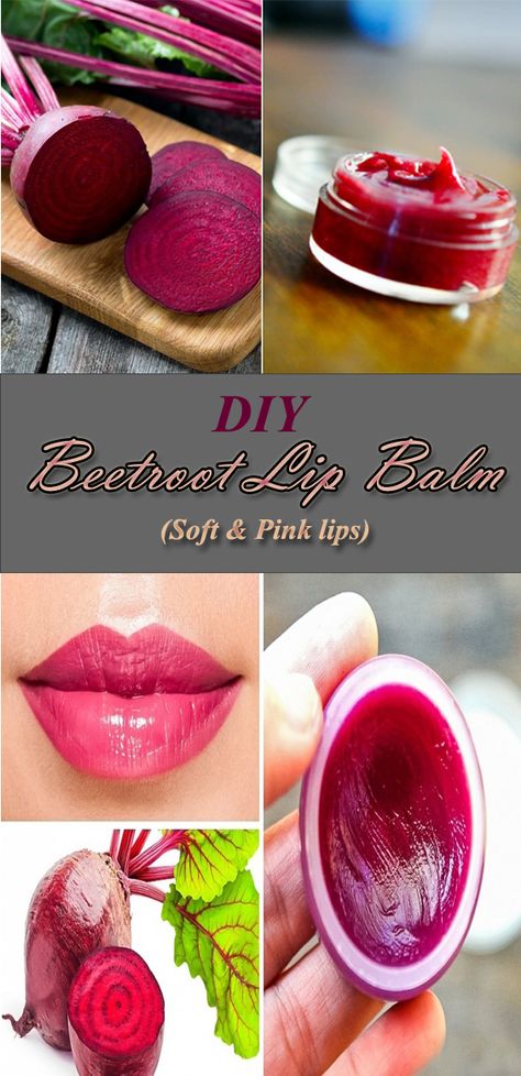 Homemade Beetroot lip Balm | How to Make Beetroot Lip Balm at Home Best Lip Balm For Pink Lips, Homemade Lip Balm Recipe How To Make, How To Make Pink Lips Scrub, Homemade Beetroot Lip Balm, Lip Care At Home, Diy Lip Mask For Pink Lips, How To Make Natural Lip Balm, How To Make Beetroot Lip Balm, Lip Balm Recipes Homemade