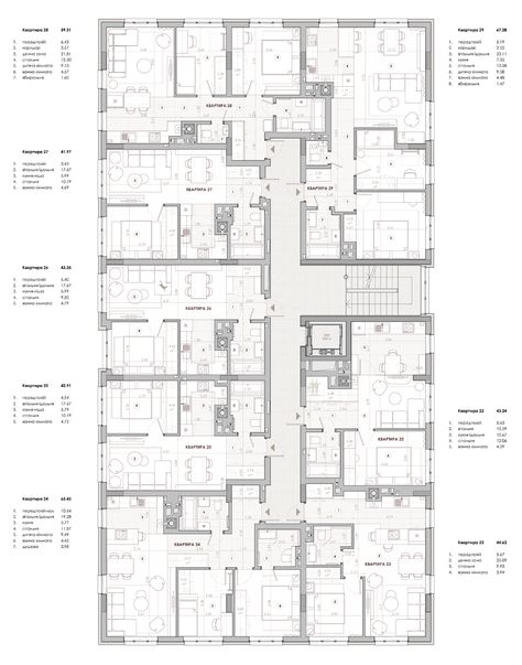 Residential complex in Lviv, UA on Behance Residential Plan Architecture, Residential Architecture Apartment Floor Plans, Residential Complex Plan, Residential Complex Site Plan, 2 Bed Apartment Floor Plan, Housing Complex Architecture, Apartment Plans Architecture, Apartment Complex Floor Plan, Apartment Complex Design