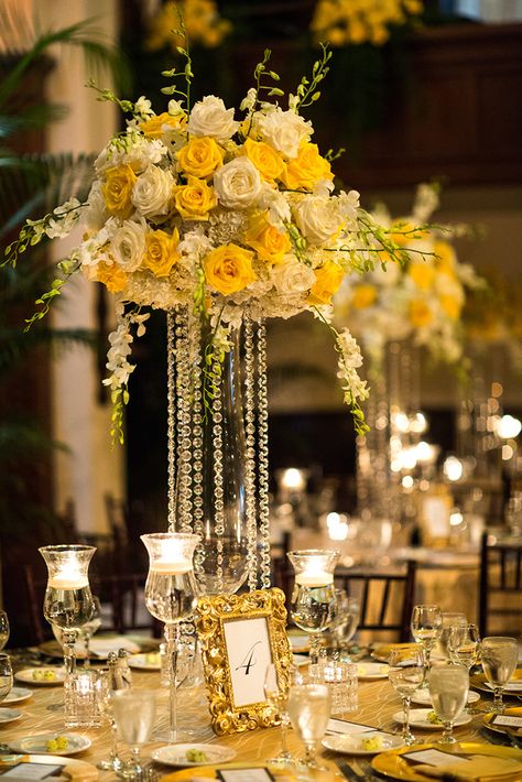 Yellow And White Reception Decor, White And Yellow Party Decor, Yellow White Silver Wedding Decor, Elegant Yellow Wedding, Yellow Gold Wedding Theme, Yellow White Wedding Decoration, Yellow And Grey Wedding Decorations, Yellow White And Gold Wedding Decor, Yellow And Champagne Wedding