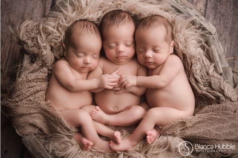 Triplets Babies Newborns, Newborn Triplets, Triplet Babies, Infant Photography, Newborn Twins, Newborn Portrait, Baby Fever, Baby Photography, Baby Love