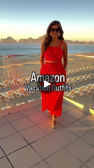 243K views · 5.3K reactions | Amazon Resort Wear🌴. Also great for destination weddings and cruise. Wearing small in all outfits, tts; sandals tts. I wore these to dinner from our recent Cabo trip(Cabo saved to highlight).

Like ♥️ this post then comment ‘Link’ and I’ll send outfit details or click link in bio>Shop My Reels/Outfits. 

📣Make sure that you are following me to ensure that DM is sent. Check your ‘request’ folder if you don’t see it. 

Sizing Deets 📣I’m 5’2” 118#
Resort wear, vacation outfits, could also be a great wedding destination outfit, wedding guest 
These are all the outfits I wore to dinner from our recent Cabo Mexico trip
All outfits(2-piece sets and dress) are in small, tts.
Wedge Sandals fit tts and go with practically all outfits because of the clear straps.
Firs Vacation Outfits Petite, Amazon Resort Wear, Cabo Trip, Mexico Trip, Cabo Mexico, Outfit Wedding Guest, Cabo San Lucas Mexico, Outfit Wedding, Mexico Travel