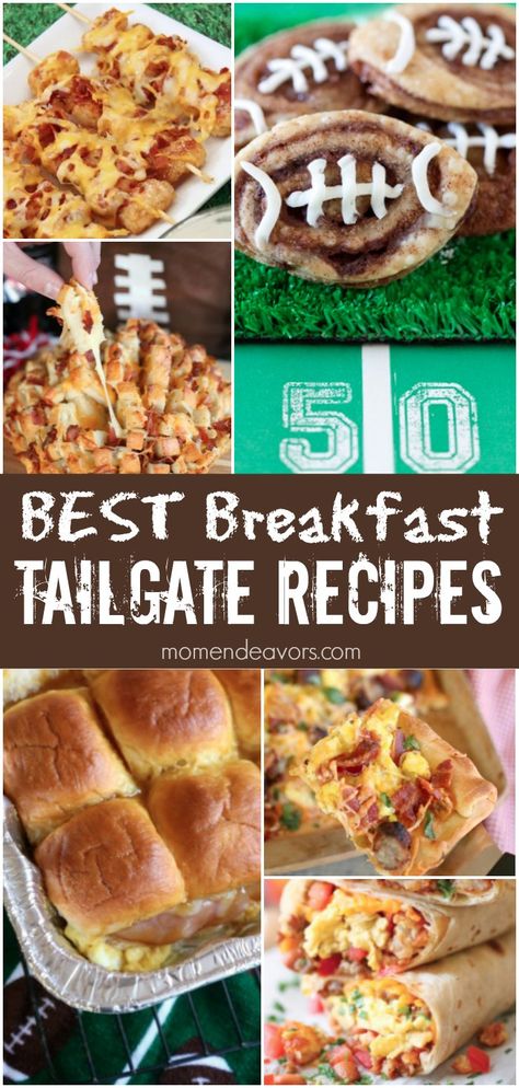 Mans Breakfast Ideas, Tournament Breakfast Ideas, Breakfast Football Tailgate, Gluten Free Tailgate Breakfast, Super Bowl Breakfast Ideas, Sunday Football Breakfast, Breakfast Tailgate Food Simple, Breakfast Tailgating Ideas, Football Tailgate Breakfast Food