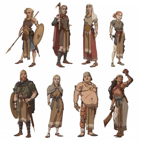 ArtStation - Late Bronze Age (character exploration), Pavel Hristov Bronze Age Fashion, Explorer Concept Art, Pavel Hristov, Bronze Age Clothing, Character Exploration, Bronze Age Civilization, Iron Age, Bronze Age, Dark Ages