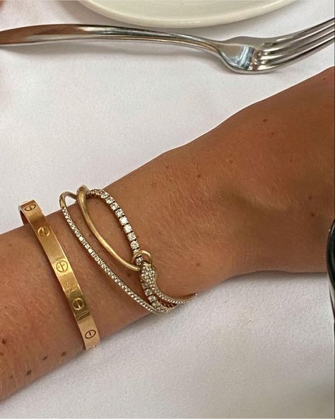 Jewellery Wishlist, Dainty Jewelry Necklace, Bracelet Stacks, Shiny Jewelry, Cartier Bracelet, Accesories Jewelry, Aesthetic Minimalist, Dope Jewelry, Jewelry Essentials