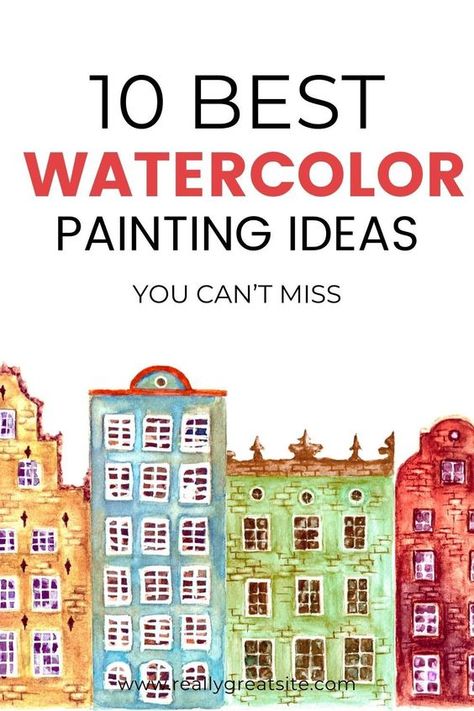 10 easy watercolor ideas for beginner step by step techniques | watercolor painting for beginner #watercolor#watercolorforbeginners Watercolor Painting Subjects, Water Colour Painting Ideas Inspiration, Easy Watercolor Ideas, Watercolour Practice, Abstract Watercolor Paintings Tutorials, Watercolor Landscape Tutorial, Watercolor Easy, Artist Hue, Boy Painting