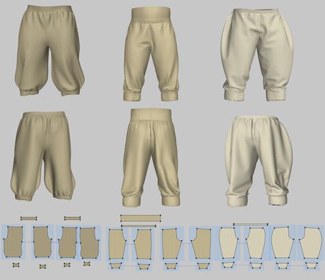 ArtStation - Marvelous Cloth Library, Necromancer T Larp Pants Pattern, Marvelous Designer Tutorial, Marvelous Designer Pattern, Marvellous Designer, Designer Clothing Patterns, Samurai Clothing, Samurai Pants, Tactical Shirt, Marvelous Designer