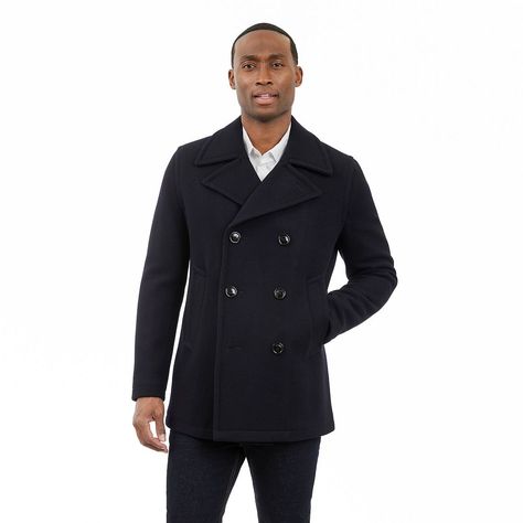 Step into style with this Men's London Fog Classic Wool Blend Peacoat. Click on this MEN'S GUIDE to find the perfect fit and more! Step into style with this Men's London Fog Classic Wool Blend Peacoat. Click on this MEN'S GUIDE to find the perfect fit and more! FEATURES Button closure Midweight No hood Long sleeves 2 exterior front lower pockets 1 interior welt pocketFIT & SIZING 31.5 in. length Classic fitFABRIC & CARE Polyester, wool, acrylic, nylon, rayon Polyester lining Dry clean Imported C Peacoat Outfit Men, Black Trench Coat Men, Peacoat Outfit, Peacoat Men, London Fog, Outerwear Coats, Fabric Care, Wool Blend, Age Group