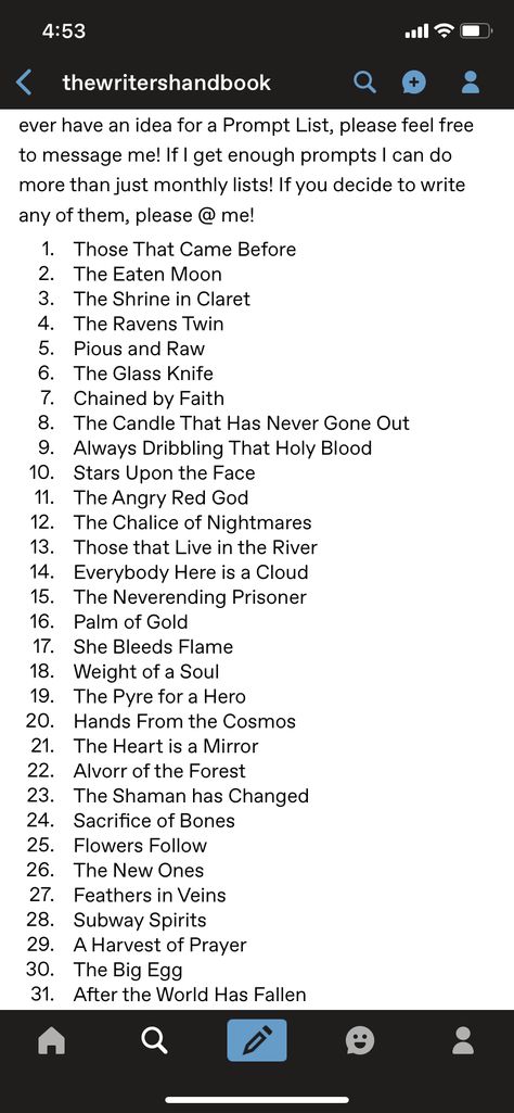 Titles for books and/or chapters in said book. 🤷🏻‍♀️ #writingprompts #tumblr Names For Book Titles, Book Titles Inspiration, Writing Titles Ideas, Story Title Ideas Books, Horror Chapter Titles, Dark Story Title Ideas, Chapter Names For Wattpad, Titles For Characters, Titles For Story Writing