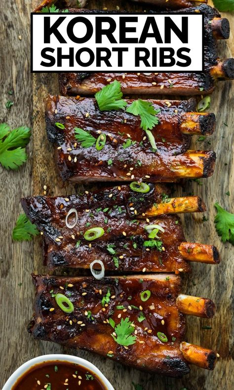 Pork Spareribs Recipe, Spicy Korean Bbq Sauce, Korean Bbq Ribs, Flanken Ribs, Asian Ribs, Pork Spare Ribs Recipe, Korean Ribs, Spareribs Recipe, Pork Spareribs