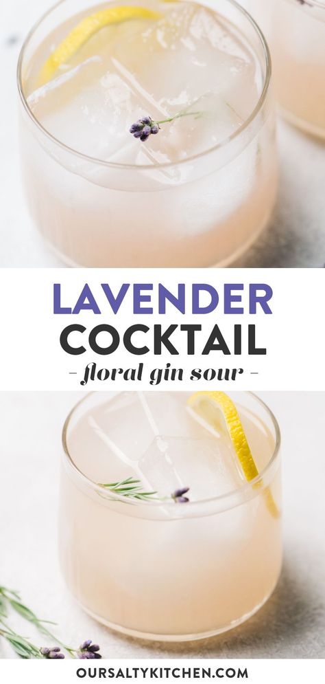 Summer Lemonade Recipes, Gin Cocktails Summer, Summer Happy Hour, Lavender Gin, Cocktails For A Crowd, Gin And Lemonade, Gin Based Cocktails, Gin Drink Recipes, Lavender Simple Syrup