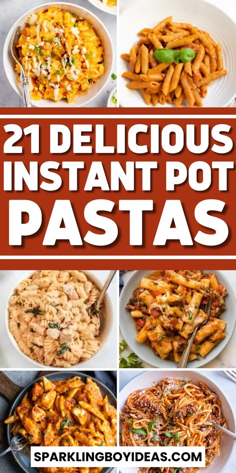 Unlock the ease of cooking delicious Instant Pot pasta recipes with our collection of quick and easy pasta recipes. From Instant Pot spaghetti to creamy mac and cheese, discover one-pot wonders that make weeknight dinners a breeze. Whether you prefer vegetarian, seafood, or meaty options, our Instant Pot pasta recipes have you covered. Say goodbye to stove-top boiling – try Instant Pot pasta tonight for a hassle-free meal! Easy Instant Pot Pasta, Vegetarian Seafood, Instant Pot Pasta Recipes, Quick And Easy Pasta Recipes, Pressure Cooker Recipes Pasta, Rotini Pasta Recipes, Pot Pasta Recipes, Pressure Cooker Pasta, Instant Pot Pasta