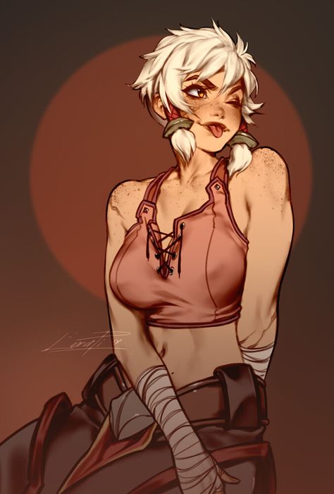 ArtStation - Kaye, OC of BlushyPixy, Lera Pi Evelynn League Of Legends, Pathfinder Character, Character References, Dungeons And Dragons Characters, Dnd Art, Fantasy Rpg, Female Character Design, Dieselpunk, Character Creation