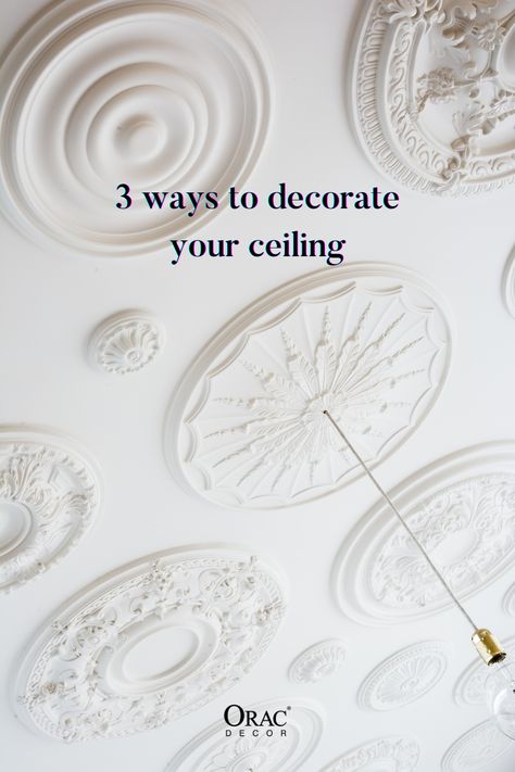 Ceiling Plaster Design, Artex Ceiling, Baroque Ceiling, Ceiling Rosette, Plaster Ceiling Rose, Ceiling Molding, Front Room Decor, Ceiling Roses, Mirror Ceiling