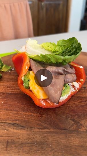 234K views · 1.6K reactions | Fantastic low carb sandwich (red bell pepper) | Fantastic low carb sandwich (red bell pepper)

Olivia uses a red bell pepper, cream cheese, horseradish, avocado, salt, everything but the bagel... | By OliviaFacebook Bell Pepper Cream Cheese, Pepper Cream Cheese, Low Carb Sandwich, Low Carb Sandwiches, Pepper Sandwich, Everything But The Bagel, Yogurt Chicken, Low Cholesterol, Main Course Recipes