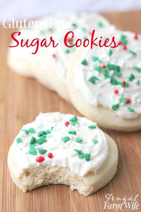 Cookies Sans Gluten, Gluten Free Christmas Cookies, Gluten Free Sugar Cookies, Patisserie Sans Gluten, Desserts Cookies, Dessert Sans Gluten, Gluten Free Holiday, Cookies Gluten Free, Gluten Free Christmas