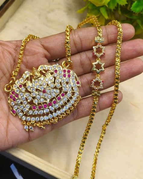 Most wanted dollar with mugappu chain for booking WhatsApp 7358520105 Mugappu Chain, Most Wanted, Chain, Quick Saves