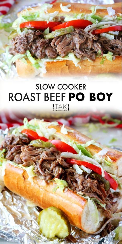 Best Roast Beef Sandwich, Roastbeef Sandwich, Lake Recipes, Hot Roast Beef Sandwiches, Roast Beef Sandwich Recipes, Beef Tips And Rice, Tasty Sandwiches, Po Boy Sandwich, Best Roast Beef