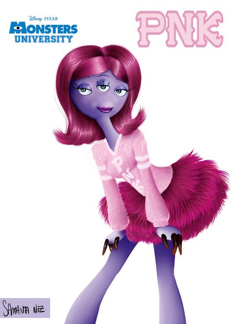 Niche Disney Costumes, Dc Cartoon Characters, Monsters University Characters, Niche Characters, Ugly Characters, Monsters University Costumes, Tb Choi, Ugly Things, Monsters Inc University